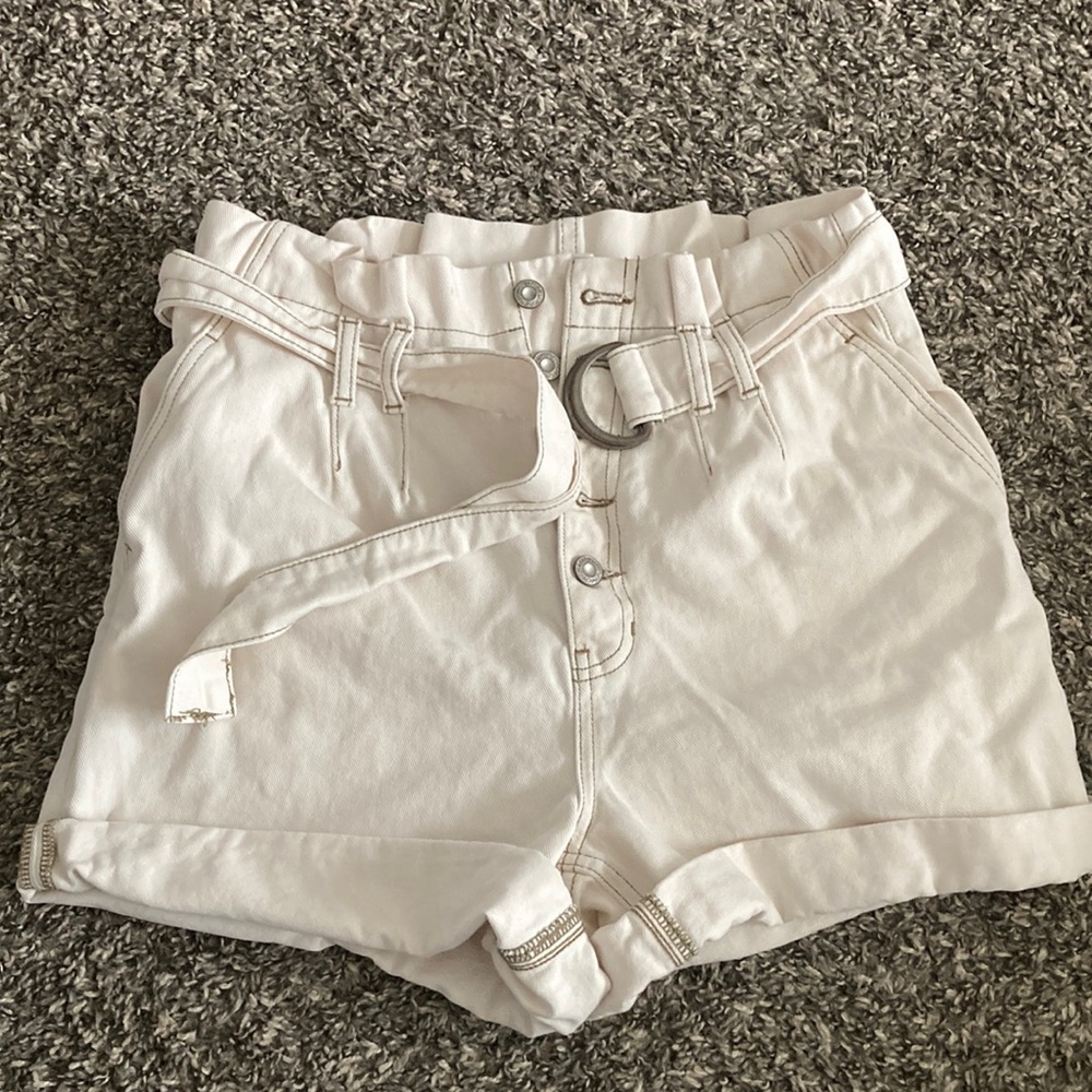High waisted shorts, free people, light sand